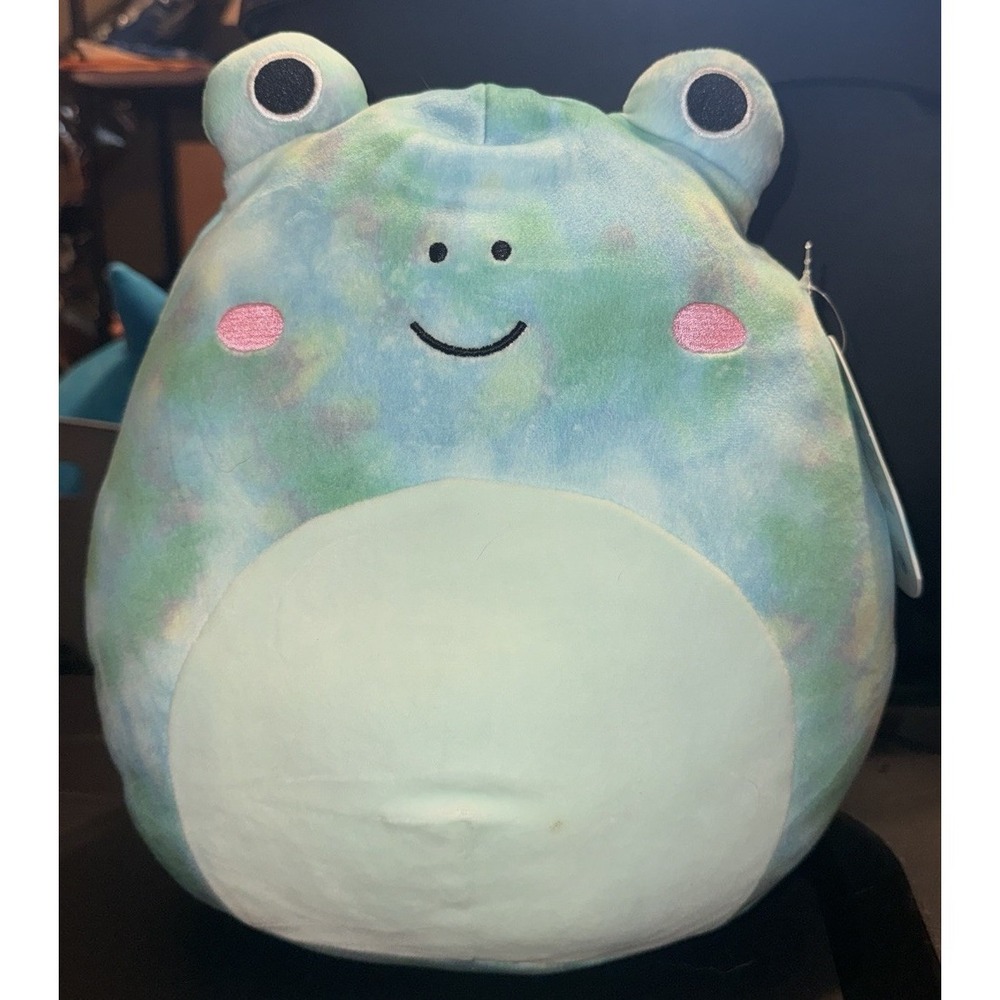 Squishmallow 12 inch Ferdie The Tiedye Frog Plush New